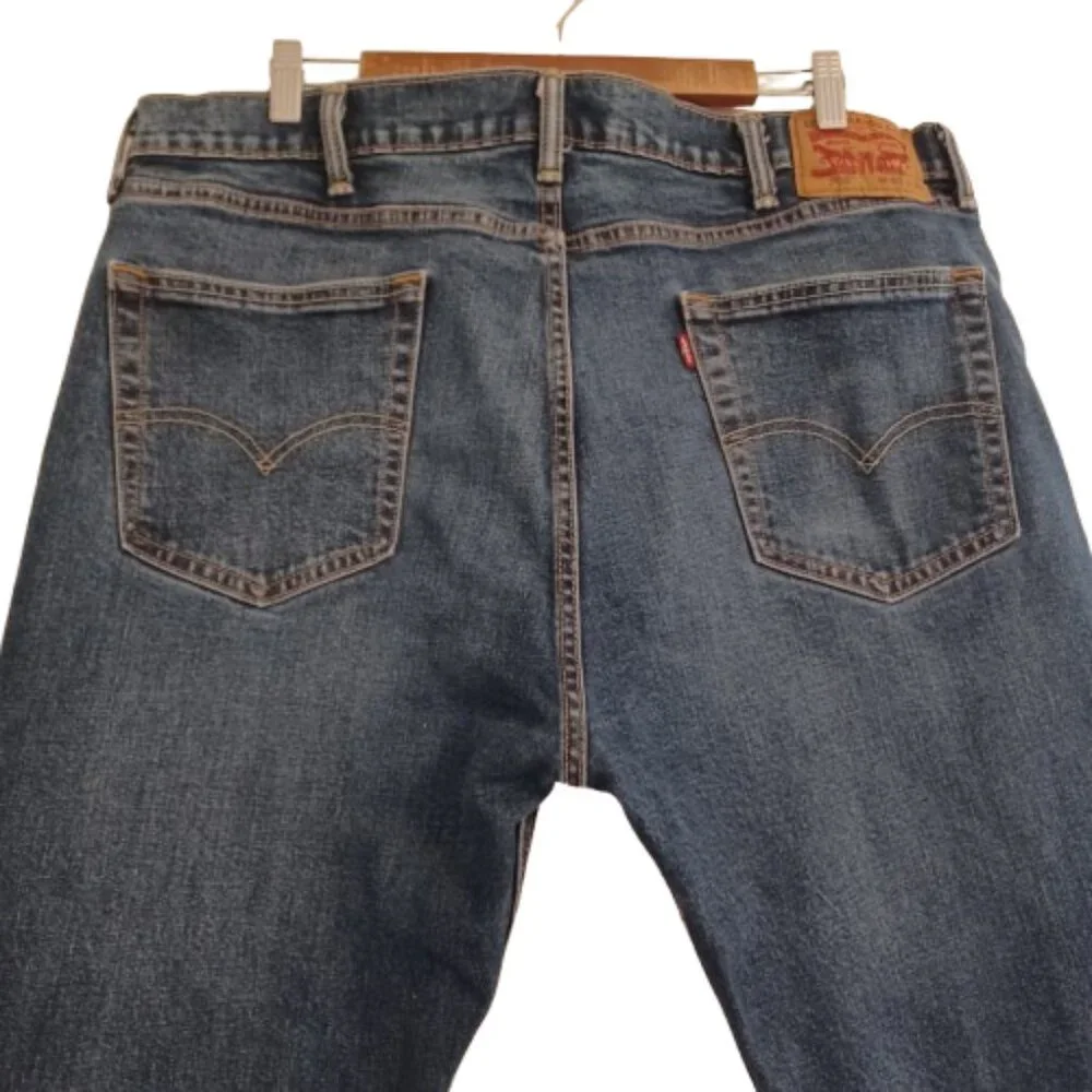 MEN'S LEVI'S BLUE JEANS 505 Straight Leg Medium Wash Denim Size 40W X 30L
